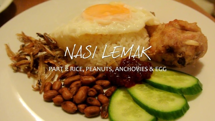 Homemade Nasi Lemak (Part 1) || Learn How To Make Coconut Rice Using A Rice Cooker!