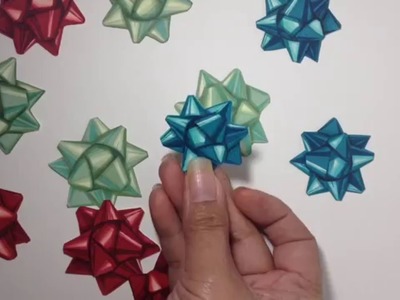 How I Colored the Holiday Bow From The Ton Stamps