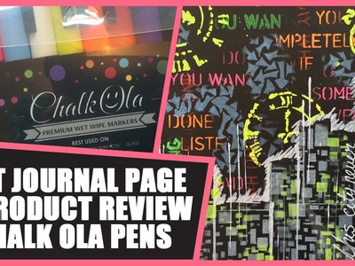 How to: Art Journal Page & Chalk Ola Product Review