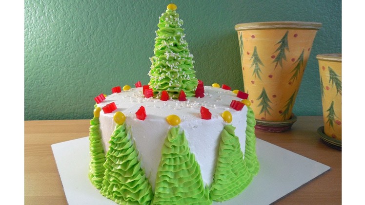 How to Decorate a Christmas Tree Cake with Jill