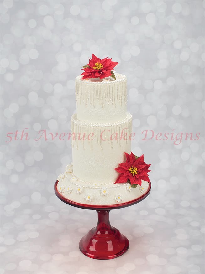 How To Decorate A Winter Wonderland Wedding Cake With Piped Icicles