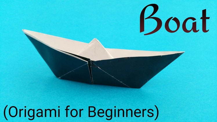 How to do a simple and easy Paper 'Traditional Classic Boat 