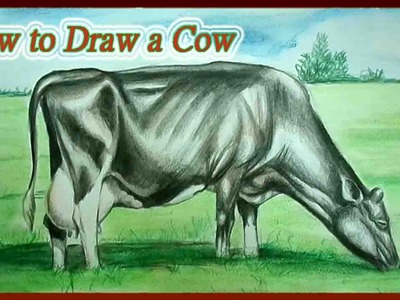 How to Draw a Cow Easy | How to Draw Animals | Watercolor Pencils