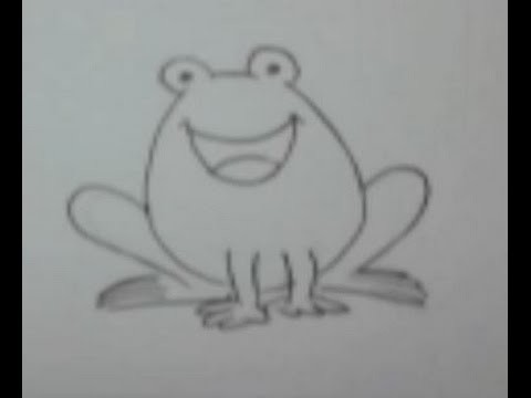 How to Draw a Frog for Kids - Drawing Step by Step + Tutorial .