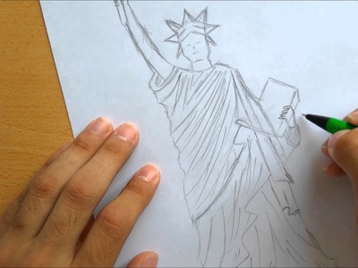 How to Draw a Statue of Liberty