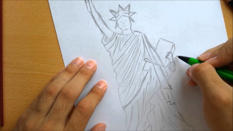 How to Draw a Statue of Liberty