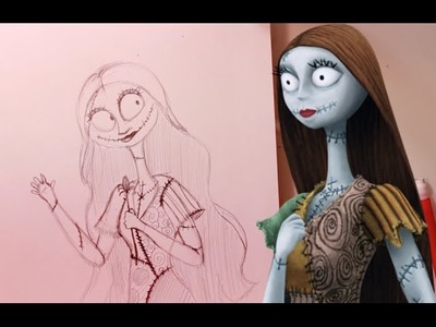 How to Draw SALLY from Tim Burton's The Nightmare Before Christmas- @dramaticparrot