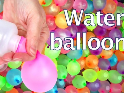 How to flow water balloons with a plastic bottle