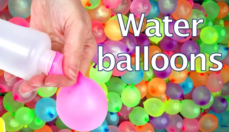 How to flow water balloons with a plastic bottle