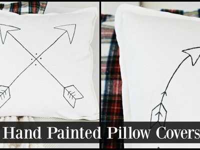 How to hand paint a design onto a pillow cover
