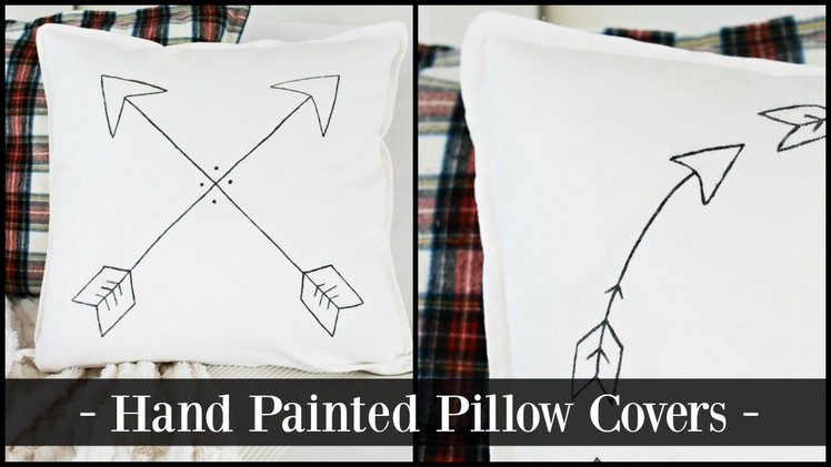 How to hand paint a design onto a pillow cover