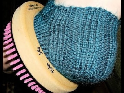 How to Loom Knit a Gusset Style Heel for Socks