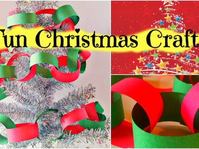 How to Make a Christmas Paper Chain - Easy Kid Christmas Craft by Duck Duck Goose Fun