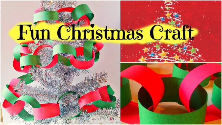 How to Make a Christmas Paper Chain - Easy Kid Christmas Craft by Duck Duck Goose Fun