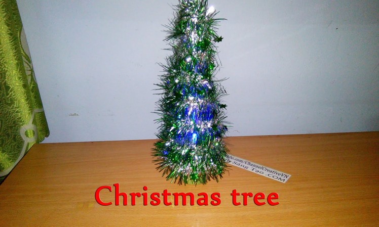How To Make A Christmas Tree Lamp (simple)