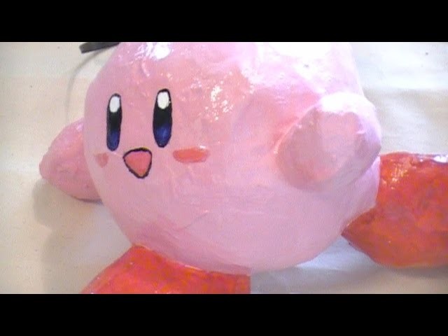 How to Make a Cool Paper Mache Kirby Ornament
