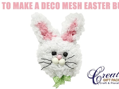 How to Make a Deco Mesh Easter Bunny using a new technique