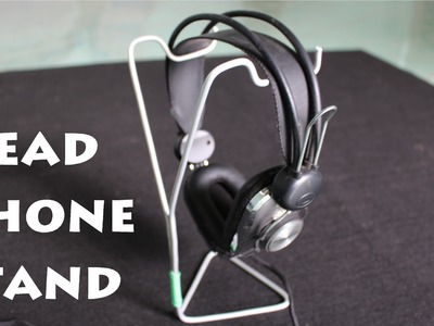 How to make a Headphone Stand using a Clothes Hanger