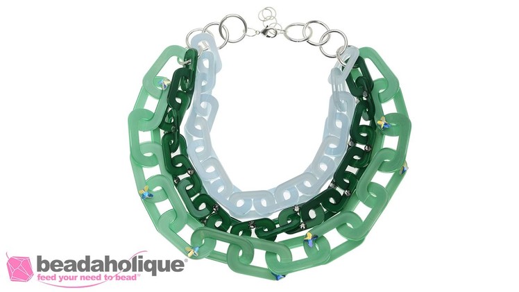 How to Make a Multi-Strand Necklace with Lucite Chain