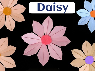 How to make a Paper "Daisy Flower" - Modular Origami