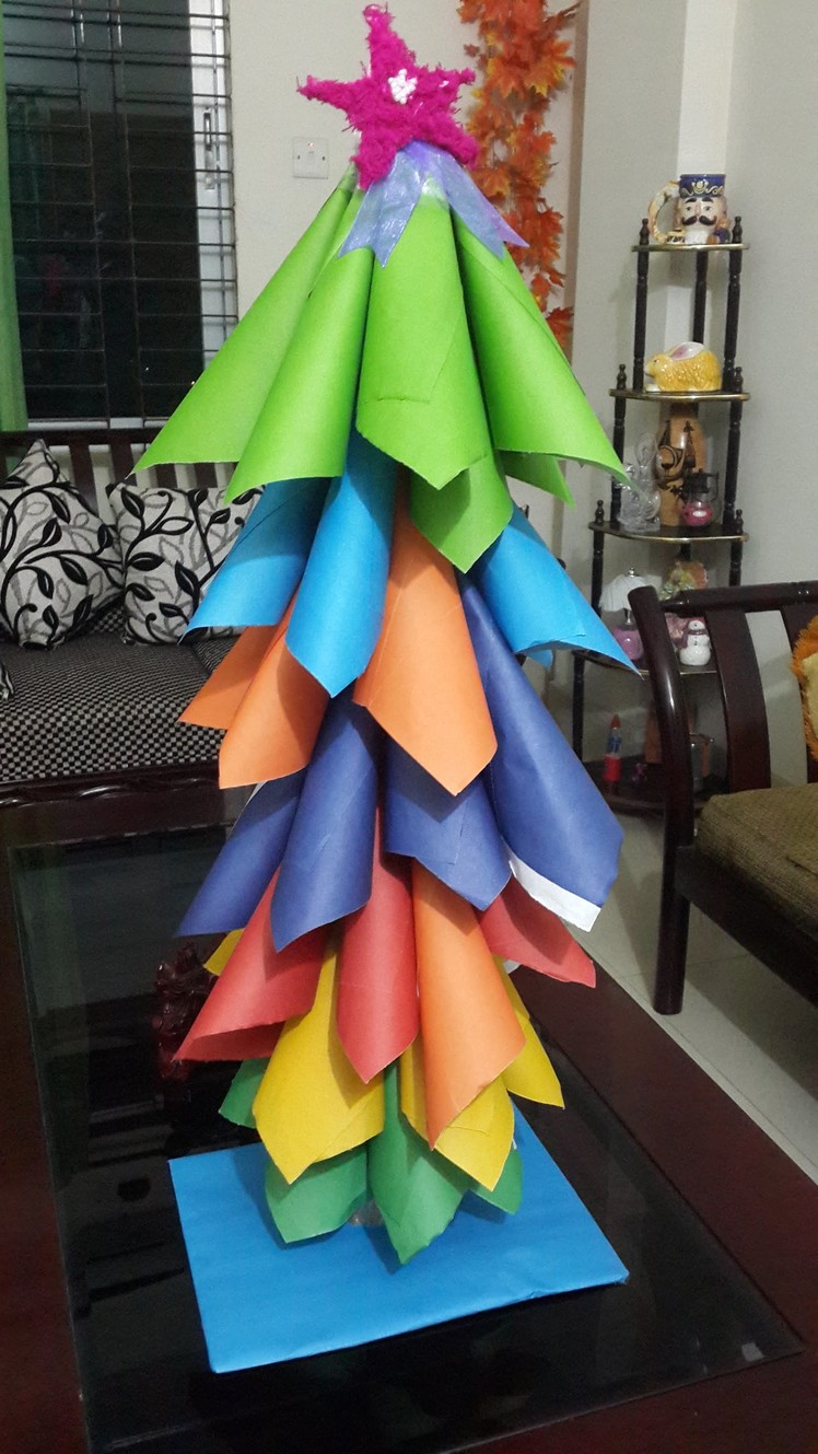 How to make a Rainbow  Christmas tree