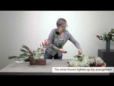 How to make an easy Ikebana Christmas Arrangement -  Part 3.3