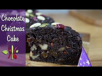 How to make Chocolate Christmas Cake while having fun! (Vegan, Oil-free, Dairy-free, Egg-free)