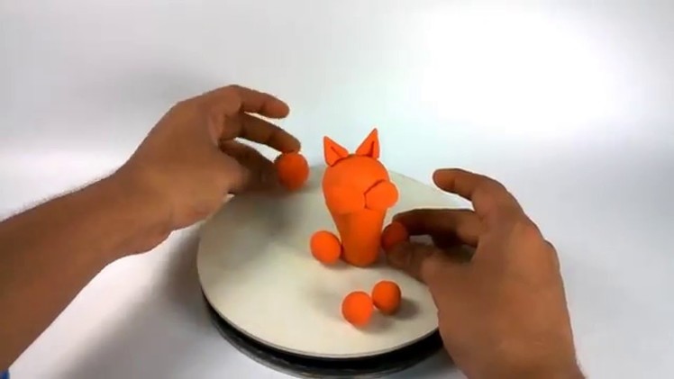 How to make clay CAT | clay modelling TUTORIALS.Art lessons