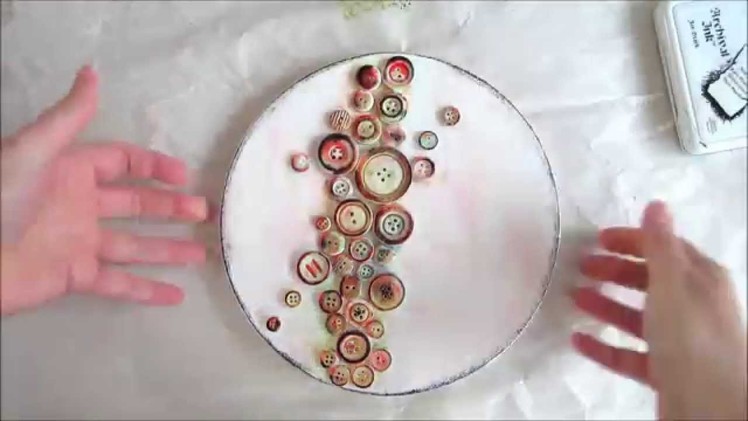 How To Make Embroidery Hoop Mixed Media Art