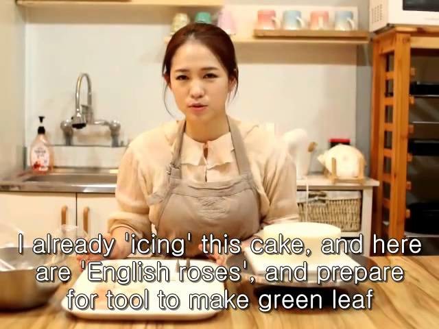 How to make Flower cake. #1 (full process) by g.g cakraft