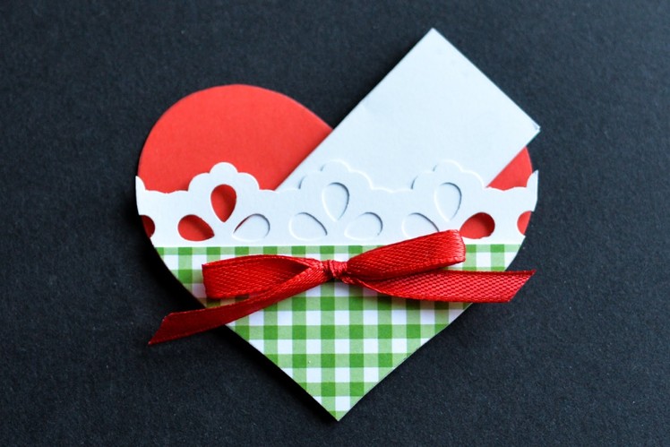 How to Make - Greeting Card Valentine's Day Heart - Step by Step | Kartka Na Walentynki Serduszko