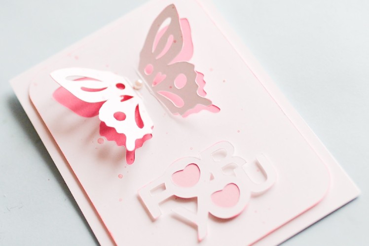 How to Make - Greeting Card With Butterfly - Step by Step | Kartka Z Motylkiem