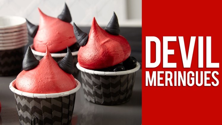 How to Make Halloween Devil Meringue Cookies