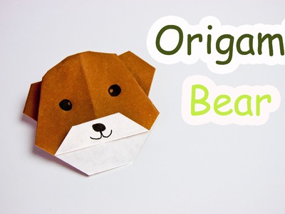 How to make origami bear face