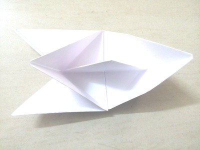 How to make paper boat with wings in front- Origami