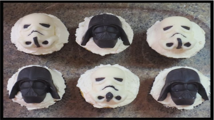 How to Make Star Wars Chocolates & Cupcake Toppers