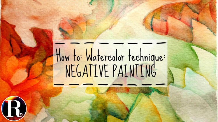 How to: Watercolor technique negative painting & The Good Dinosaur(s)