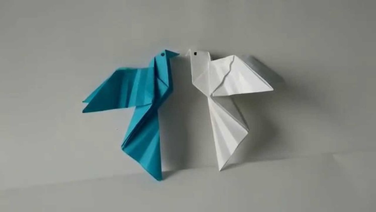 Origami Birds - How to fold an Origami Dove step-by-step