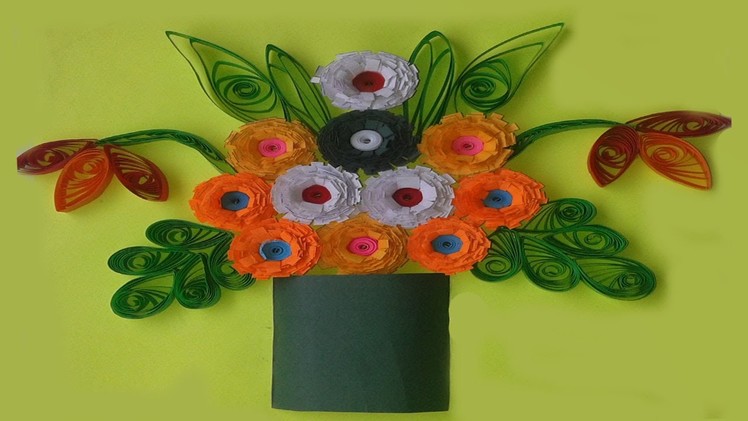 Quilling Made Easy # How to make Beautiful flower greeting card