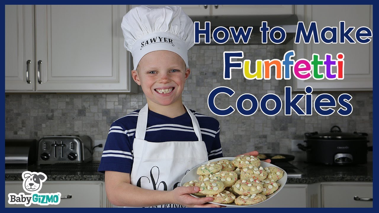 RECIPE: How to Make Funfetti Cheesecake Cookies with Kid Chef Sawyer