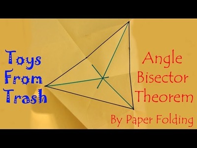 Angle bisector therom by paper folding | English