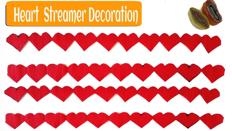 Craft Design 2: Quick Paper Heart Decoration Streamer  - For Parties and Functions