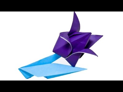 Easy origami flower EDELWEISS - How to make an origami flowers