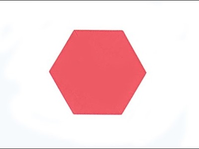 Easy way to make Hexagon from a square paper. Origami Hexagon