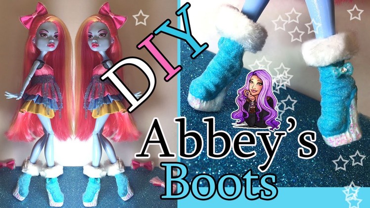 How to customize glitter & flock  Monster High Abbey Boots
