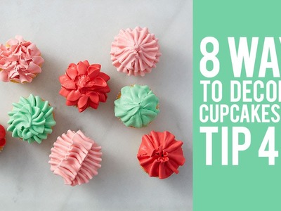 How to Decorate Cupcakes with Tip 402 – 8 ways!
