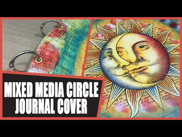 How to: Decorating my Circle Art Journal Cover