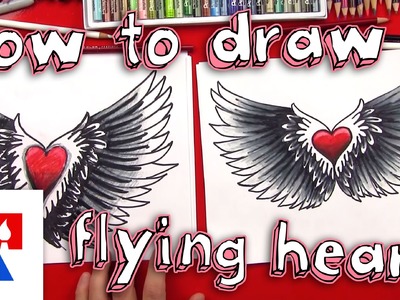 How To Draw A Heart With Wings