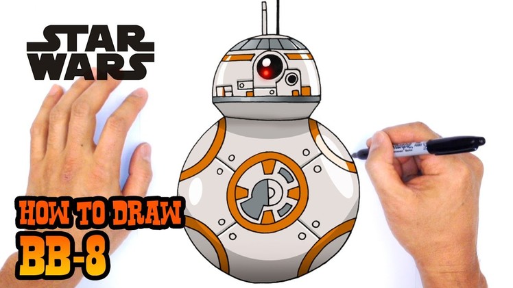 How to Draw BB-8 (Star Wars Episode 7)- Kids Art Lesson