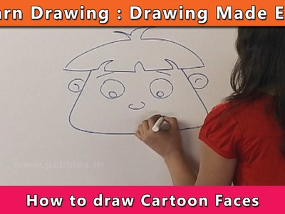 How to draw Cartoon Faces | Learn Drawing For Kids | Learn Drawing Step By Step For Children